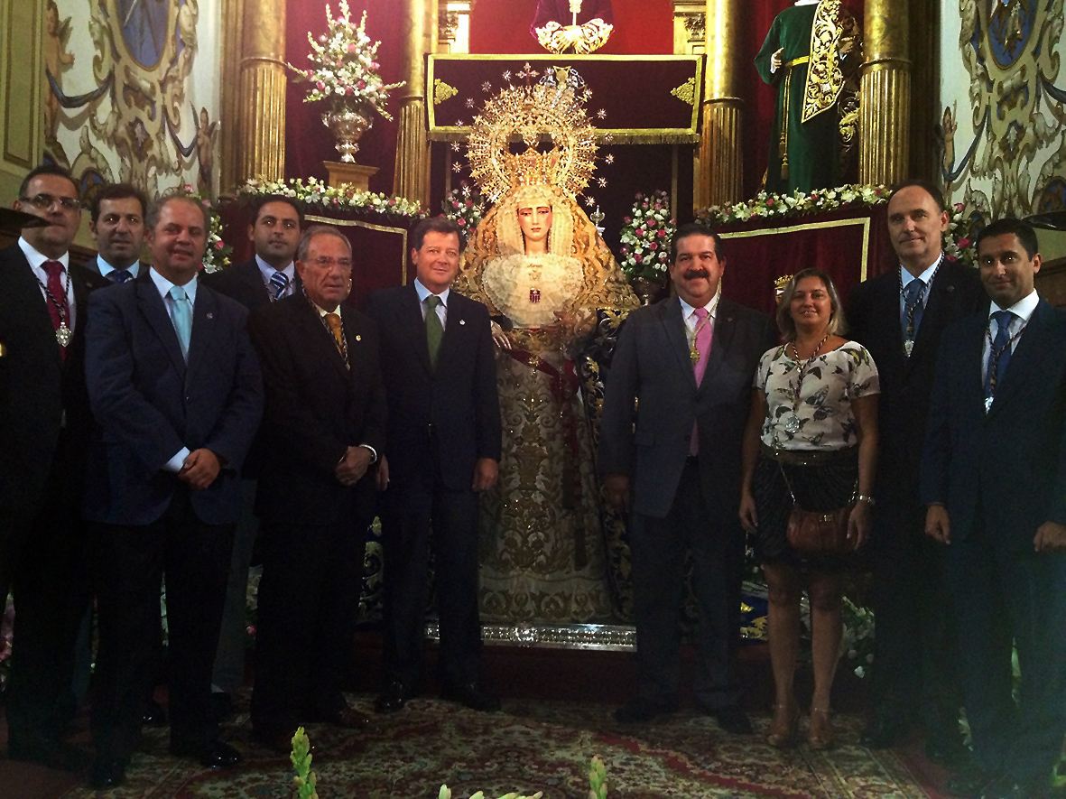 La Hermandad en el Besamanos de la Virgen de las Mercedes