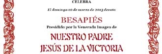 Besapiés del Señor de la Victoria