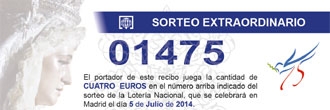 Sorteo Extraordinario de Lotería del 75 aniversario fundacional