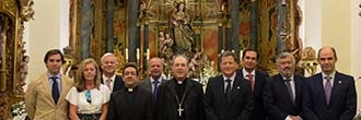 El señor Arzobispo recibe a la Hermandad de la Paz a días de la Coronación