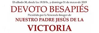 Besapiés de Nuestro Padre Jesús de la Victoria