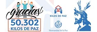 La Hermandad de la Paz reparte más de 50.000 kilos de alimentos