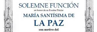 Función Solemne con motivo del V aniversario de la Coronación de María Santísima de la Paz