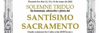 Triduo al Santísimo Sacramento y Procesión Eucarística