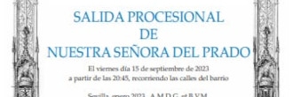 Salida procesional de Nuestra Señora del Prado