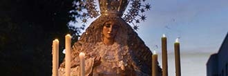 Rosario de la Aurora con la imagen de María Santísima de la Paz