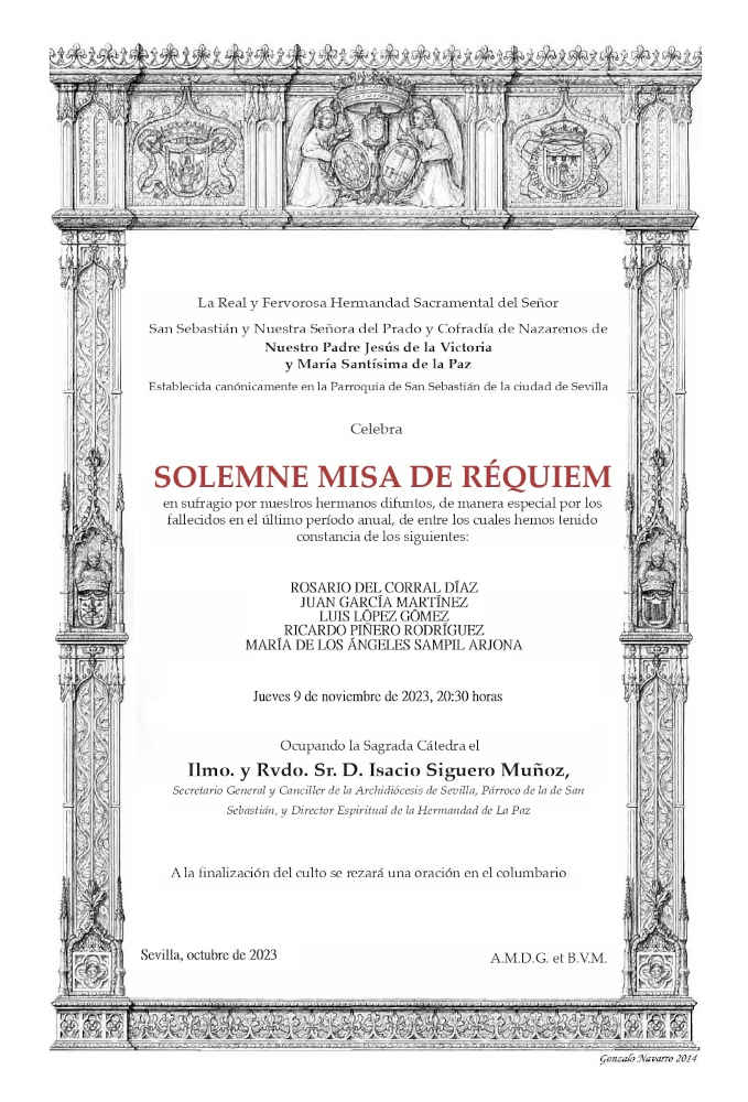 20231103 CONVOCATORIA MISA DE REQUIEM 2023I